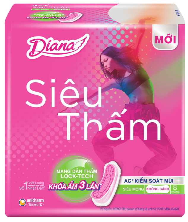 Diana Siêu Thấm Siêu Mỏng Không Cánh